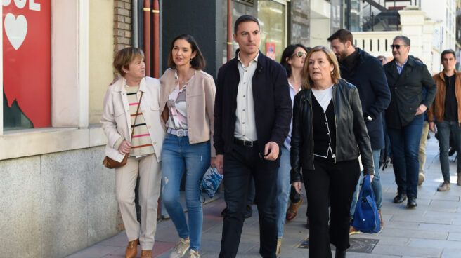 Juan Lobato, junto a Reyes Maroto este sábado en el comité federal del PSOE.