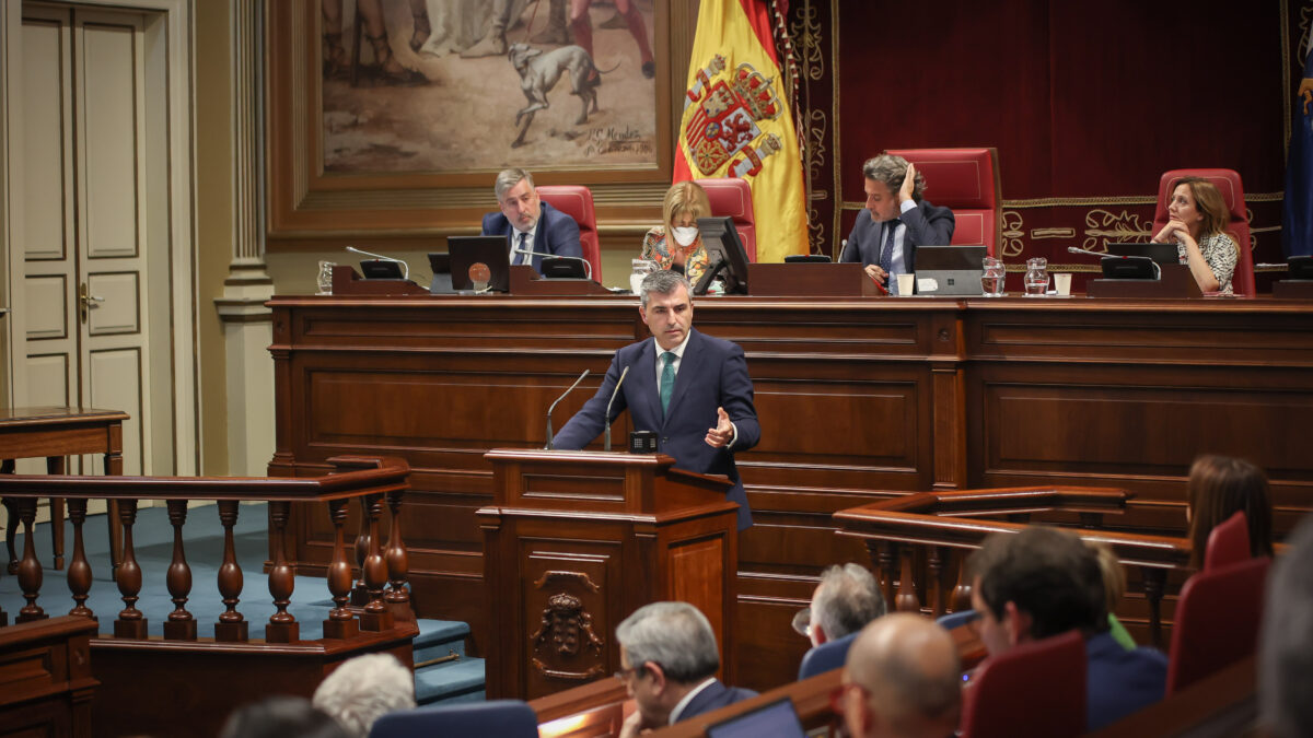 El candidato a la Presidencia del Gobierno de Canarias por el Partido Popular, Manuel Domínguez.