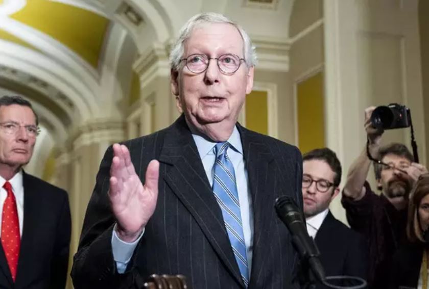 El líder republicano del Senado de Estados Unidos, Mitch McConnell.