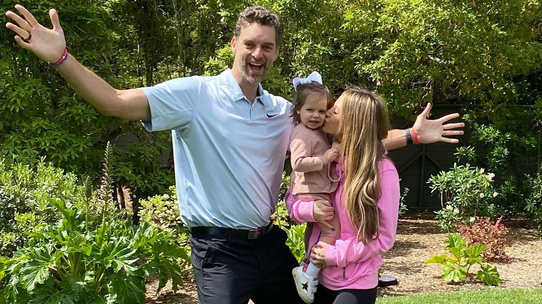 Pau Gasol con Catherine McDonnell