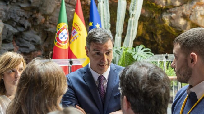 Pedro Sánchez, este miércoles en la cumbre hispano-lusa de Lanzarote.