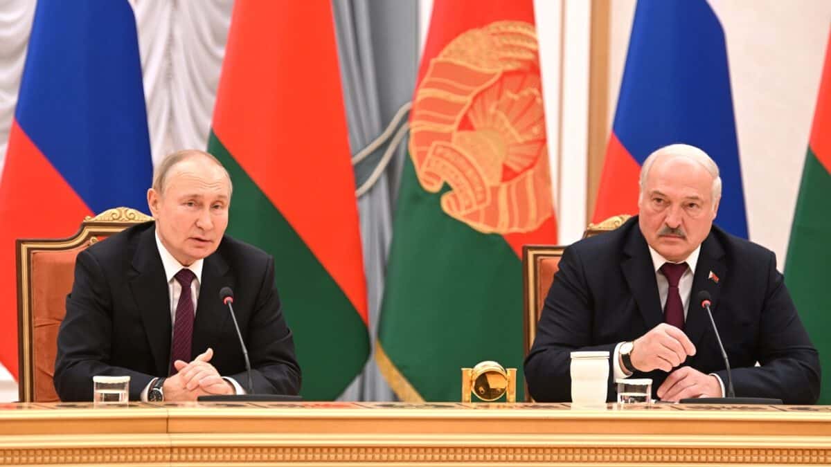 El presidente de Rusia, Vladimir Putin, el pasado mes de diciembre junto a Alexander Lukashenko.