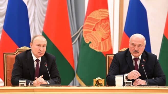 El presidente de Rusia, Vladimir Putin, el pasado mes de diciembre junto a Alexander Lukashenko.