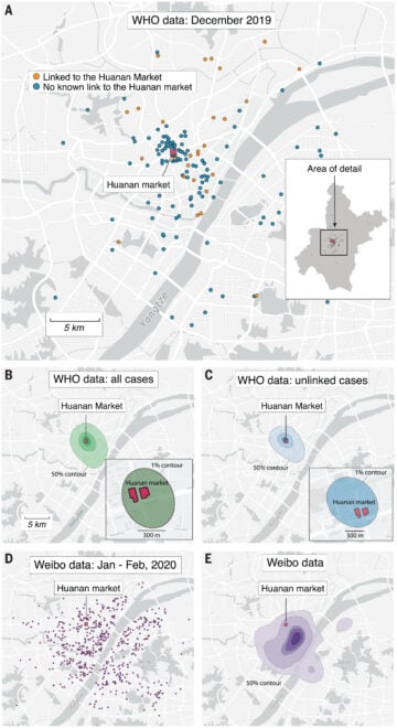 Mapa de la expansión de contagios del estudio publicado en 'Science'. 