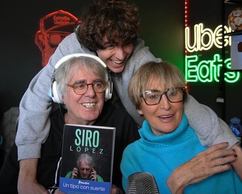 Siro López junto a su mujer, Julita, y el hijo de ambos, Xavi