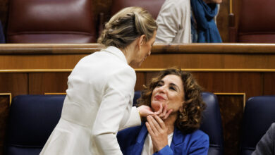 Yolanda Díaz a Tamames: "Está deteriorando la democracia, es una moción destructiva"