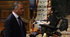 Echenique llama "mierdecilla" a Ortega Smith después de su advertencia a un okupa