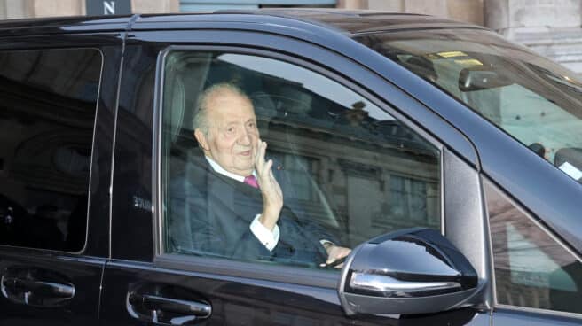 El rey Juan Carlos durante su última visita a París