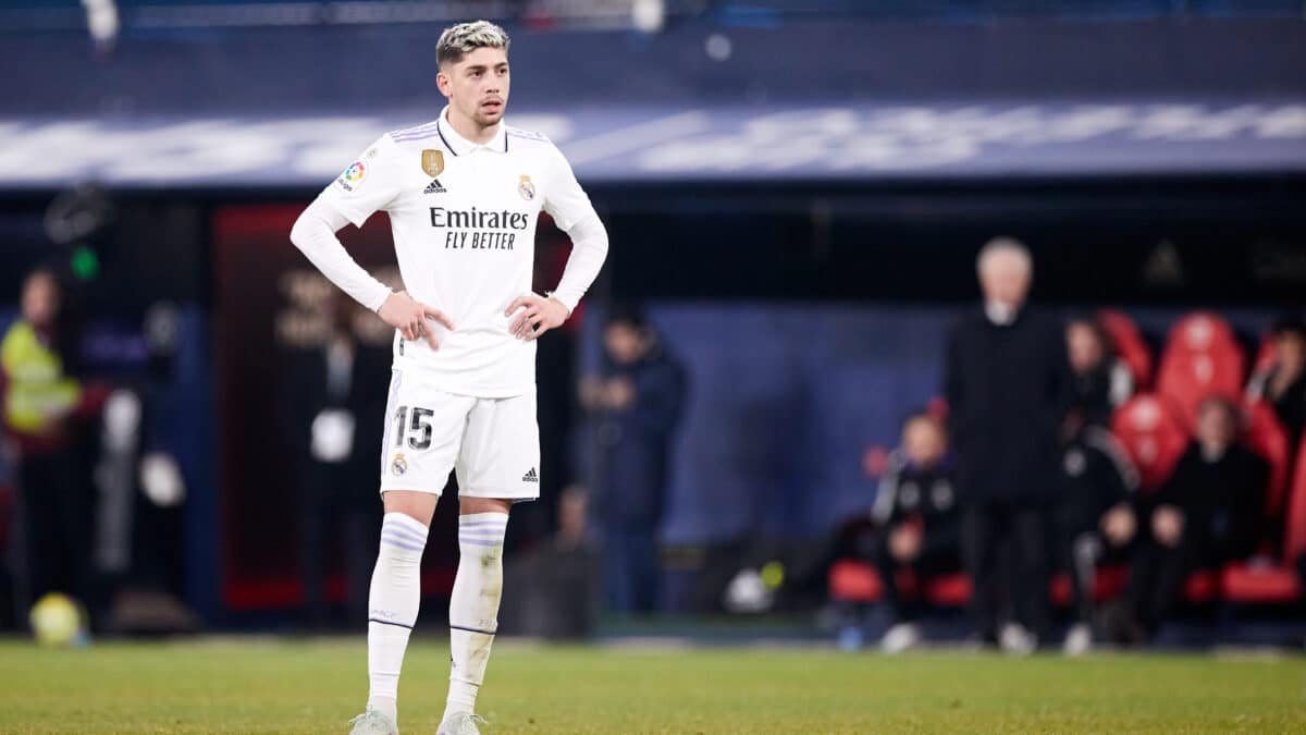 Fede Valverde, jugador del Real Madrid en un partido de LaLiga