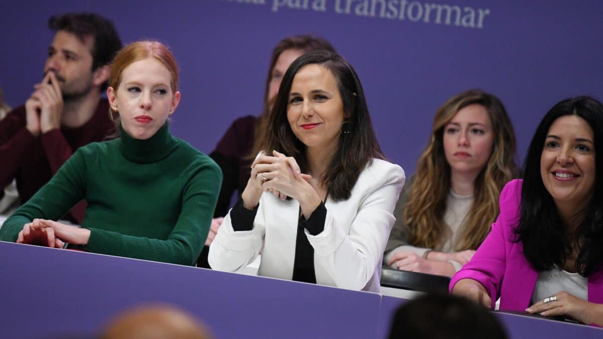 Ione Belarra, en el centro, en el Consejo Ciudadano de Podemos.