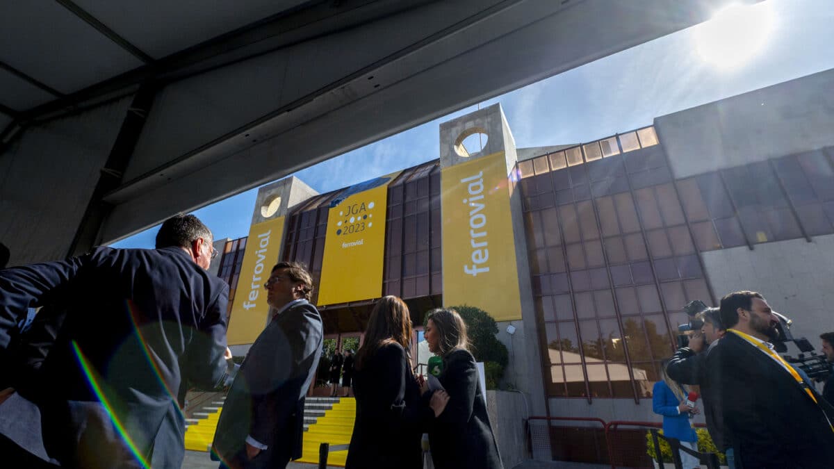 Junta de accionistas de Ferrovial en el auditorio de la ONCE.