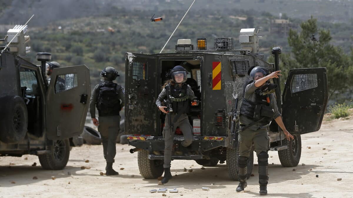 Choques entre israelíes y palestinos en Nablús