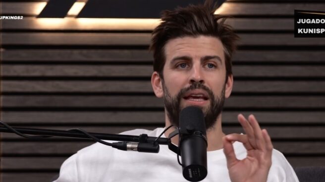 Gerard Piqué durante un directo de la Kings League