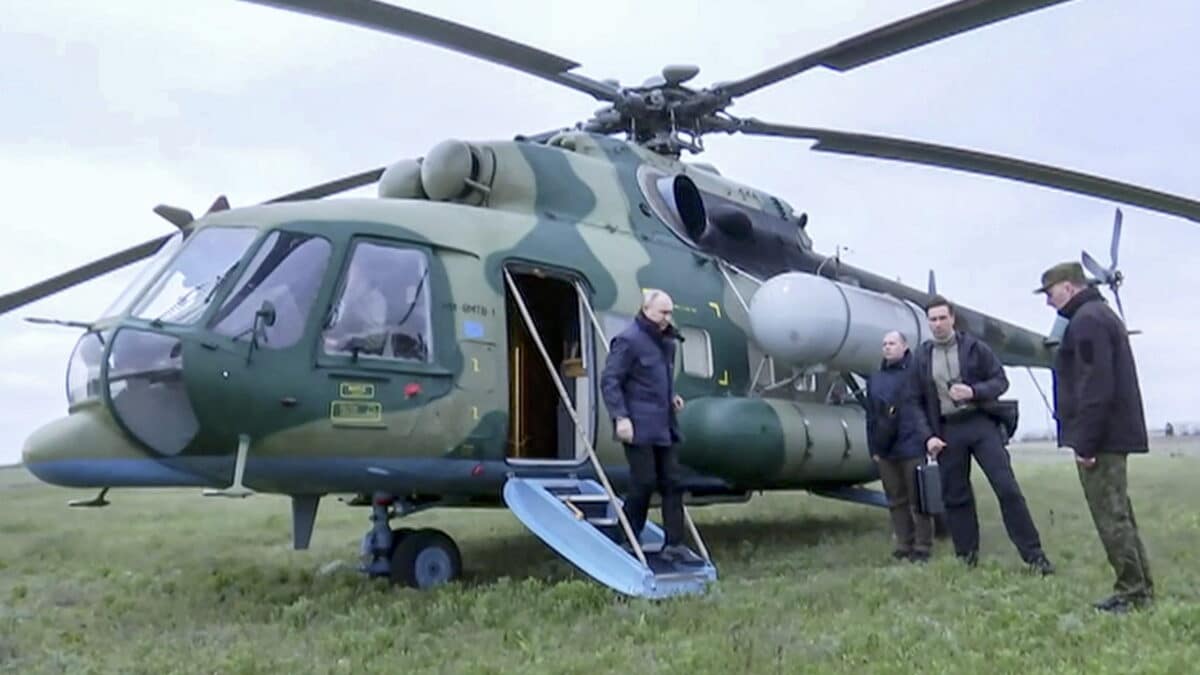 Putin en la región de Jersón