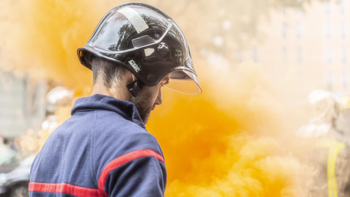 Un bombero urbano en una imagen de archivo.