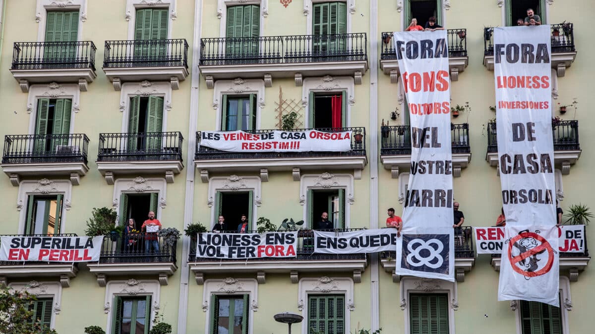 Protesta de Casa Orsola en Barcelona