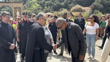 Los Obama, Spielberg y Kate Capshaw celebran el éxito de Springsteen en Barcelona visitando Montserrat