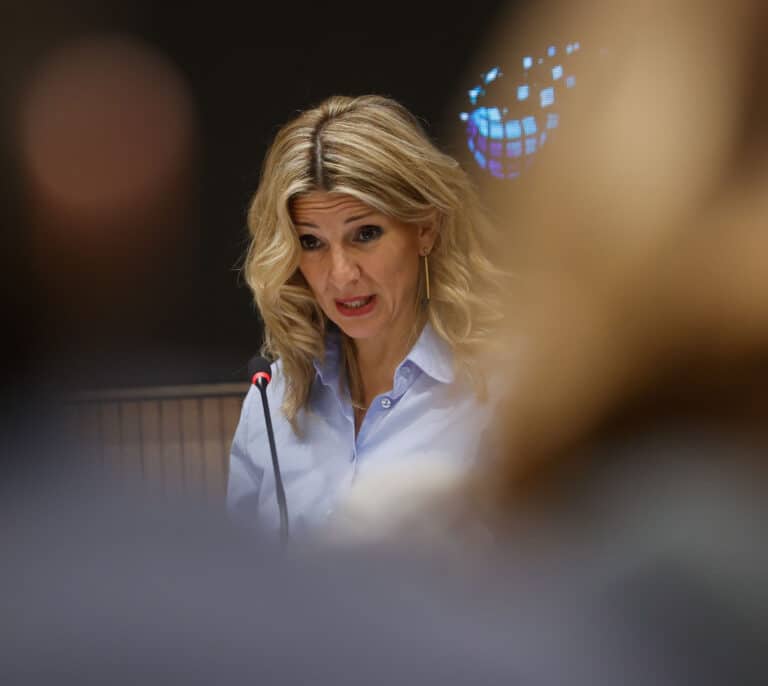 Yolanda Díaz se postula para ganar el 23-J frente a "la España negra" de Feijóo