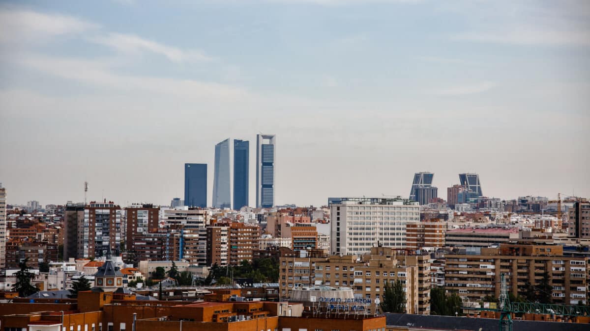 Vista panorámica de la ciudad de Madrid.