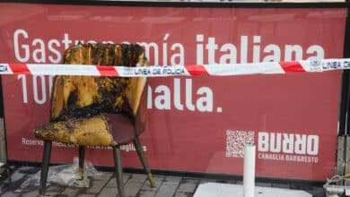 Cuatro heridos en el incendio del restaurante de Madrid siguen en la UCI