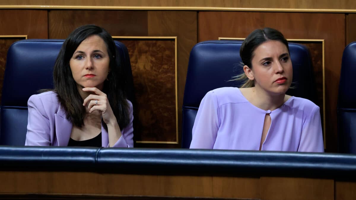 Belarra y Montero, en el pleno de la reforma del 'sí es sí'.