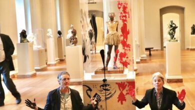 Activistas climáticos pintan el pedestal de la bailarina de Degas en la Galería Nacional de Arte de Washington