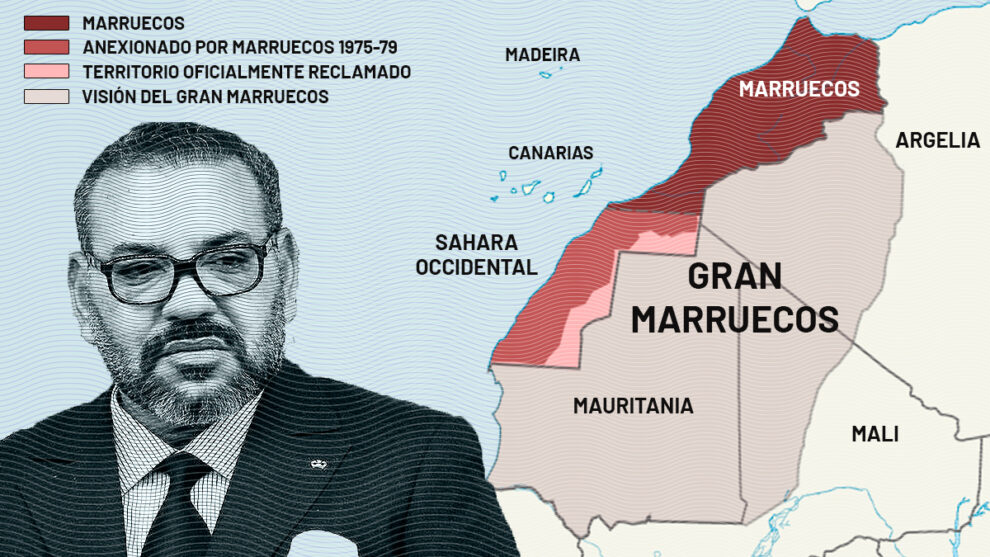 Mapa del Gran Marruecos.