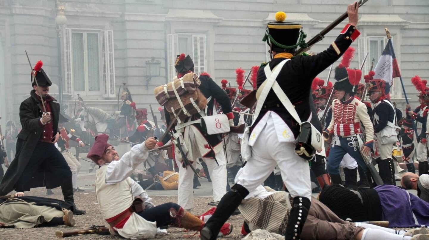 Recreación del 2 de mayo por parte de la Asociación Histórico-Cultural Voluntarios de Madrid 1808-1814