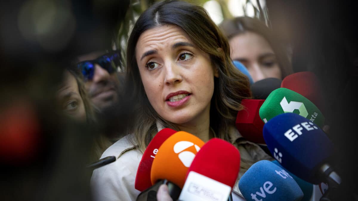 Irene Montero, este lunes durante una visita al Museo del Traje.