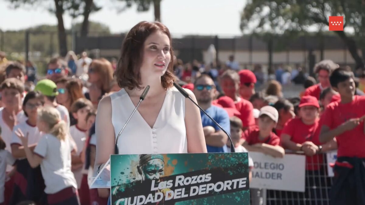 La presidenta de la Comunidad de Madrid, Isabel Díaz Ayuso