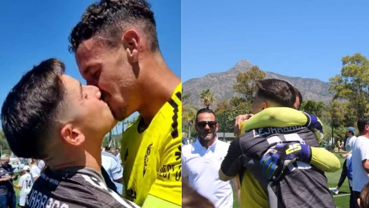 Alberto Lejárraga es el primer futbolista que reconoce su homosexualidad en España, y lo anuncia con un beso con su novio