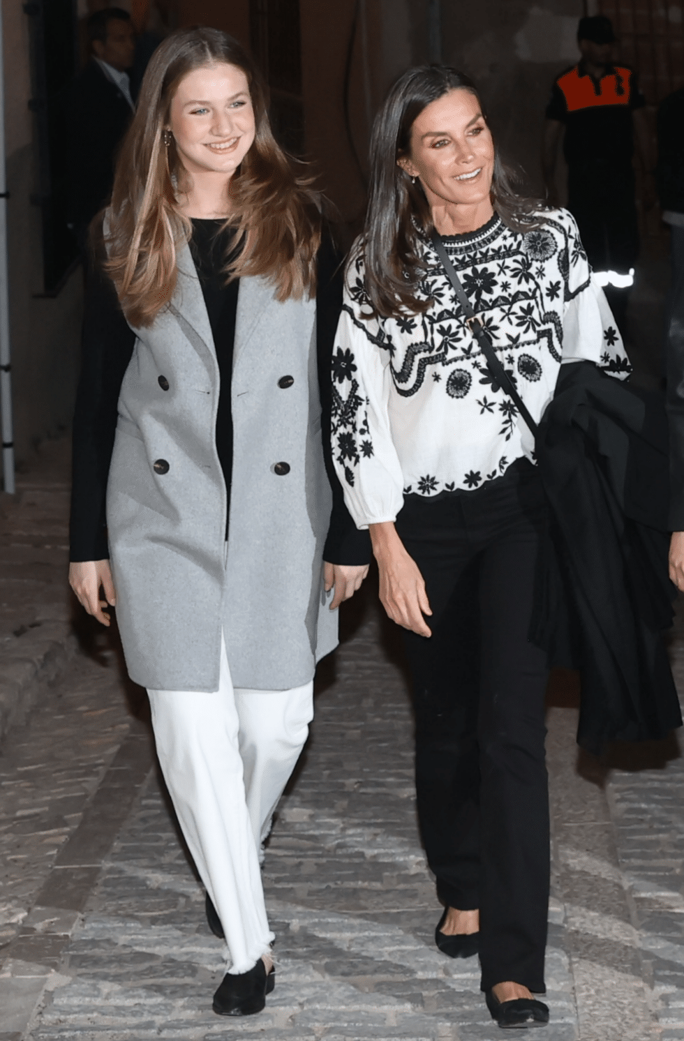 Leonor durante la visita de los Reyes a Chinchón