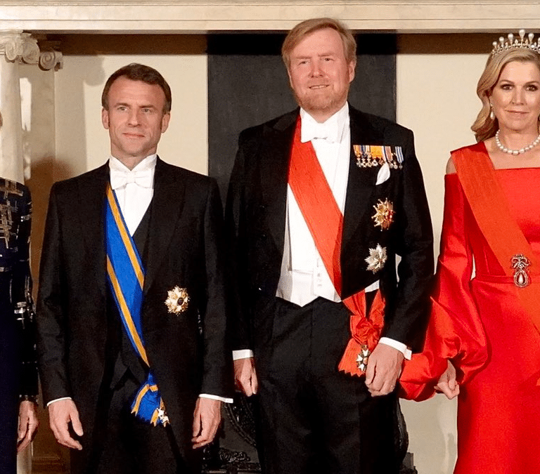 La reina Máxima saca sus joyas más espectaculares para la visita de Macron a Países Bajos