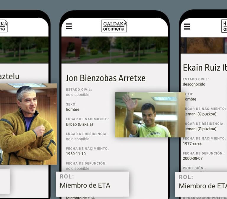 "Equiparan a víctimas y asesinos para provocarnos y dinamitar la convivencia"