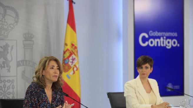 La ministra de Transportes, Raquel Sánchez, en rueda de prensa posterior al Consejo de Ministros.