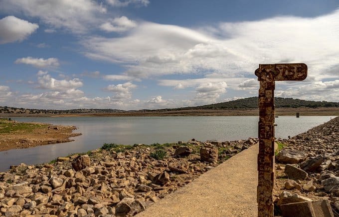 Sequía en la cuenca del Guadiana, una de las más castigadas por la falta de precipitaciones de los últimos años y que actualmente tiene las reservas bajo mínimos