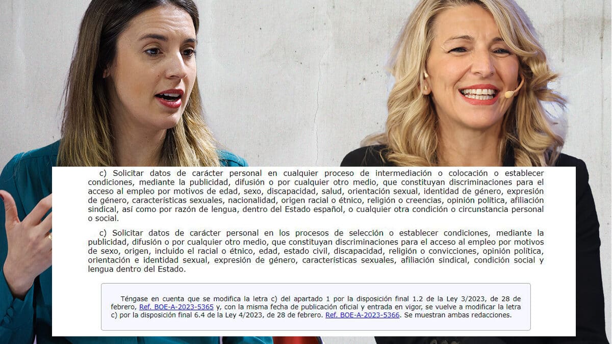 El artículo 16.C de la Ley sobre Infracciones y Sanciones en el Orden Social, con el mensaje de advertencia del BOE.