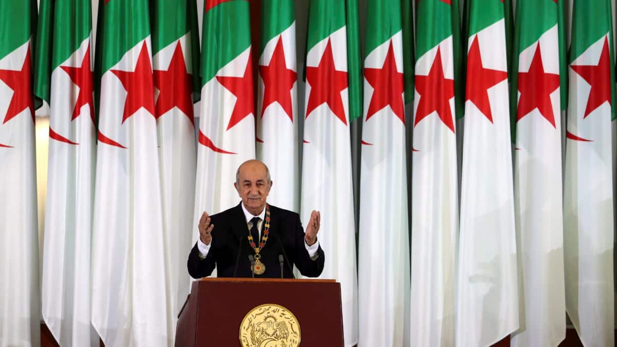 El presidente de Argelia Abdelmadjid Tebboune