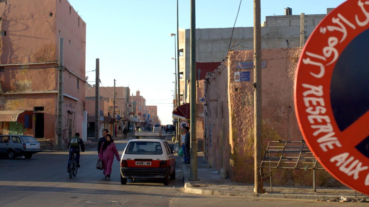 Calle de El Aaiún, en los territorios ocupados del Sáhara Occidental.