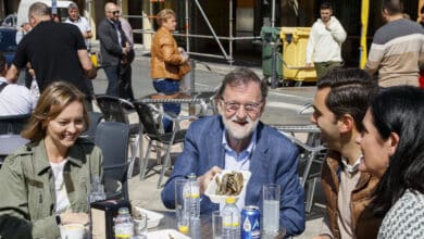 El banquete de Rajoy en la campaña: truchas, tortilla, empanada y pulpo