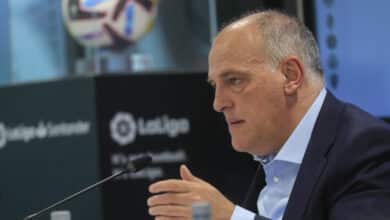 Tebas se defiende y señala al Real Madrid: "LaLiga se ha personado en casos de racismo a Vinícius y su club no lo ha hecho"