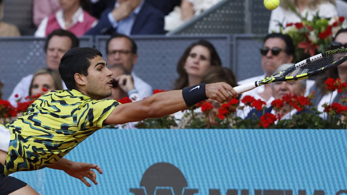 Alcaraz, en la final del Mutua Madrid Open.