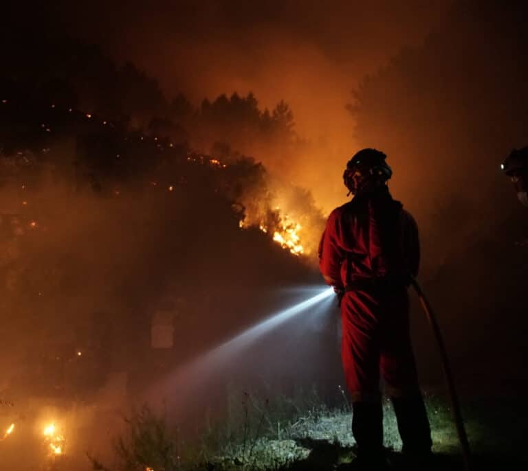 Incendio en Las Hurdes: "fuera de control" y con más de 600 evacuados