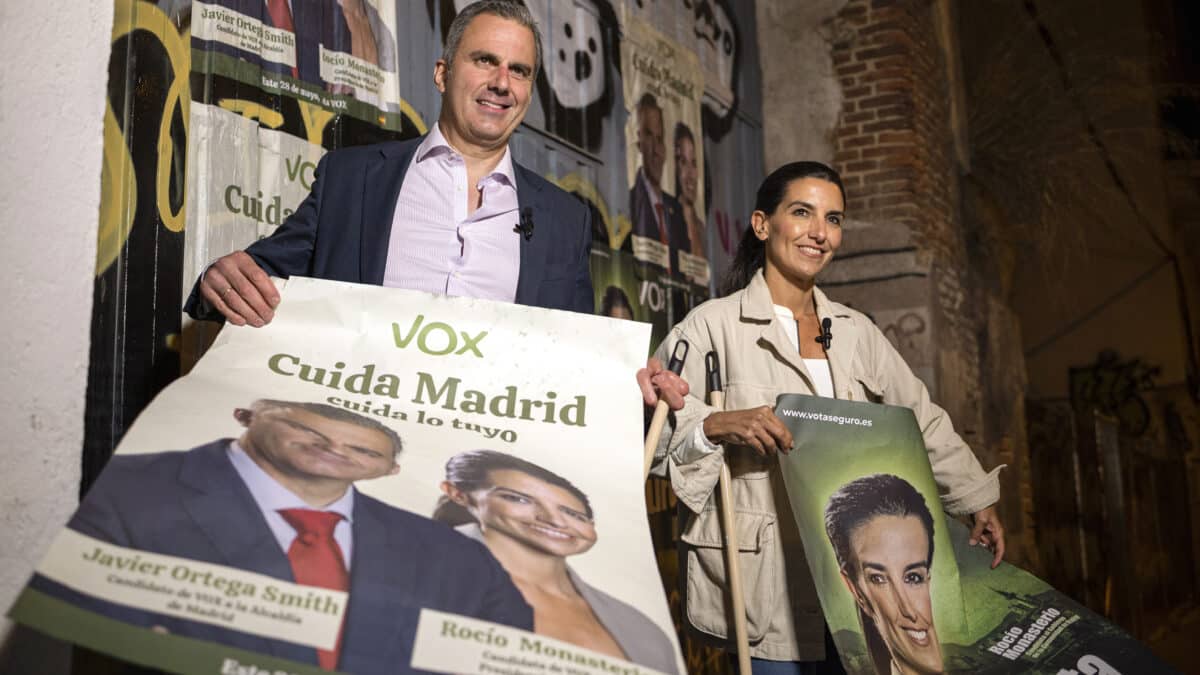 Los candidatos de Vox a la Comunidad y a la Alcaldía de Madrid, Rocío Monasterio y Javier Ortega Smith