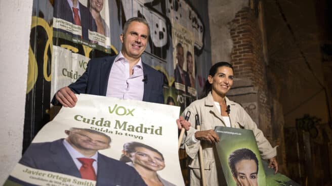 Los candidatos de Vox a la Comunidad y a la Alcaldía de Madrid, Rocío Monasterio y Javier Ortega Smith