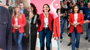 La jornada de las americanas rojas: Ayuso, Maroto y Begoña Gómez coinciden en estilismo