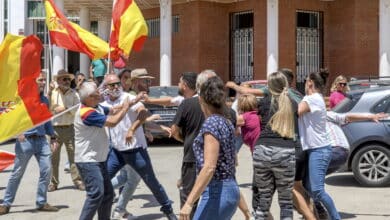 Insultos, agresiones y un herido leve durante un acto de Vox en Marinaleda