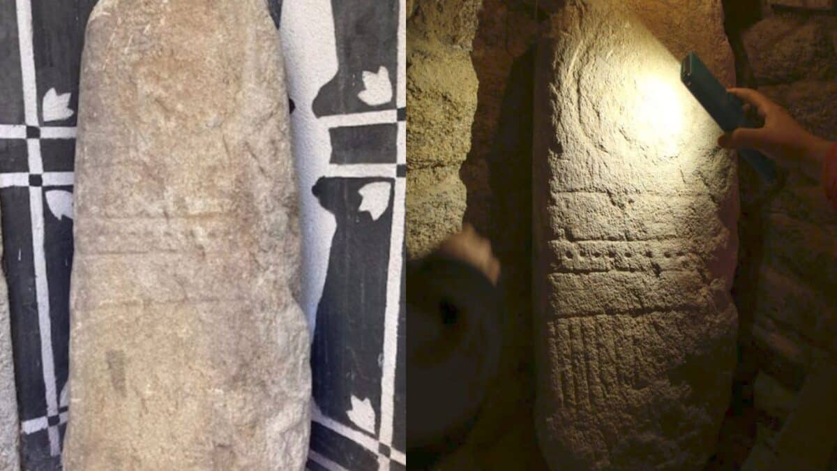 Un vecino de Cáceres encuentra una estela antropomorfa con miles de años de antigüedad