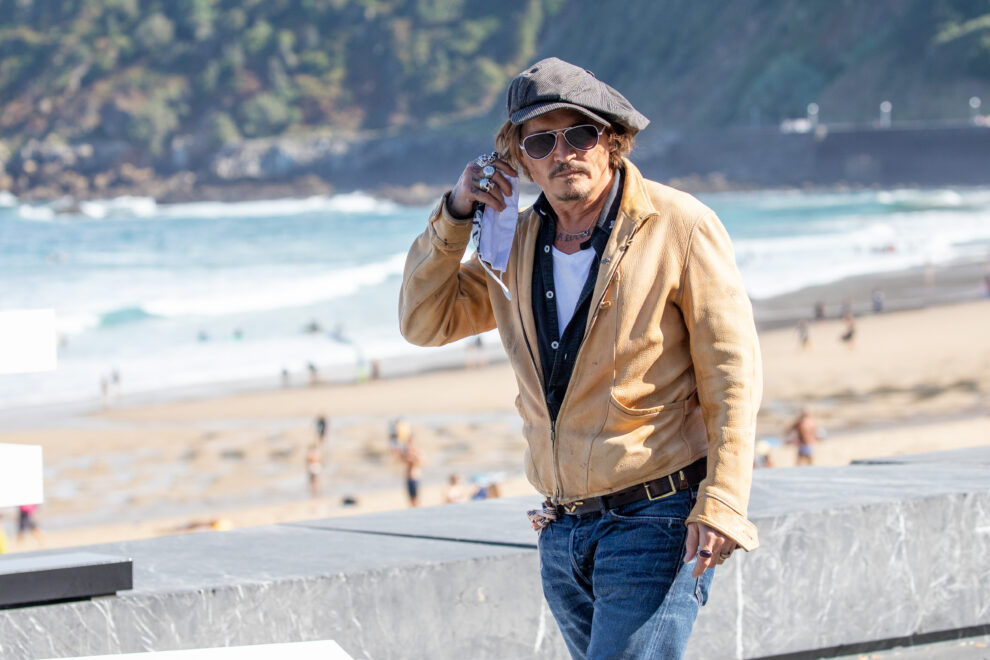Johnny Depp en el festival de San Sebastián en 2020