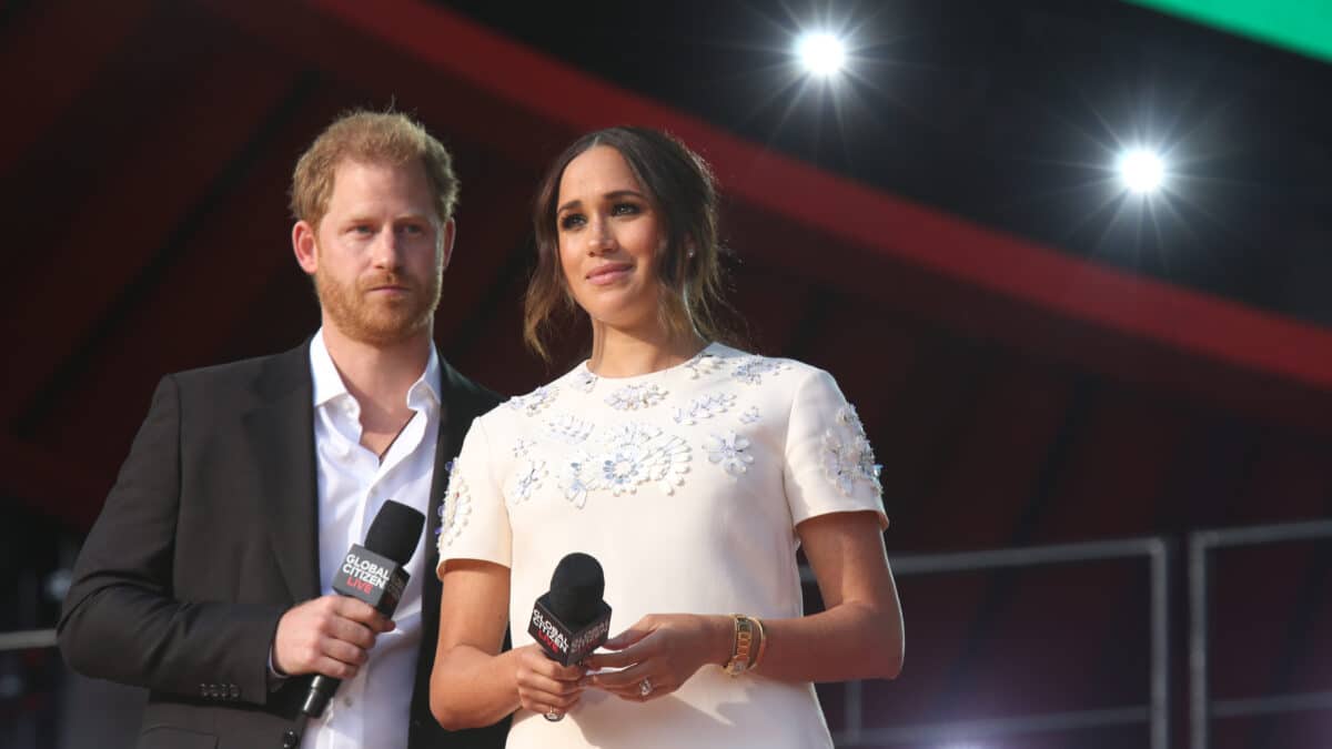 Harry y Meghan en una visita de 2021 a Nueva York